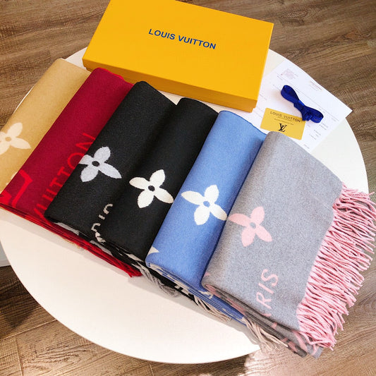 Luxurious LV Cashmere Scarf