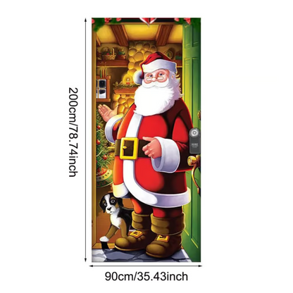 🎉Welcome the arrival of the new year with humor!“🎉  Fabric door covers