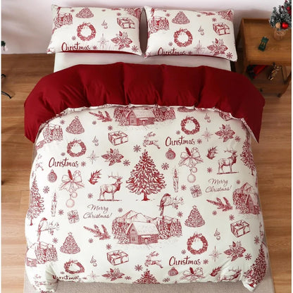 Christmas Duvet 3-piece comforter cover