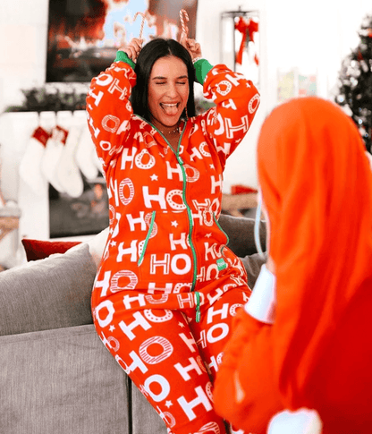 Festive Ho Ho Ho Christmas Jumpsuit