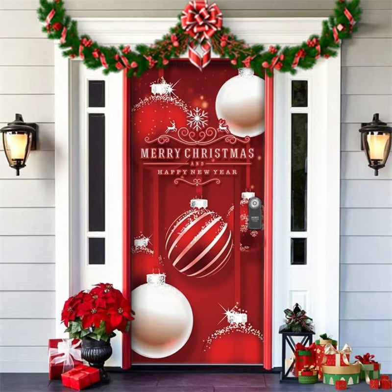 🎉Welcome the arrival of the new year with humor!“🎉  Fabric door covers