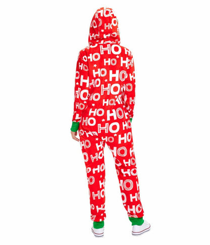 Festive Ho Ho Ho Christmas Jumpsuit