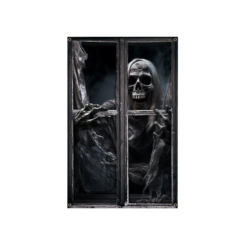 Spooky Haunted Window Banners