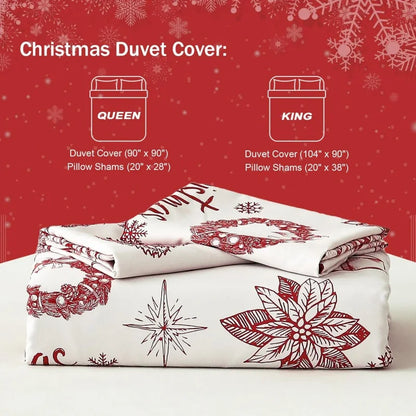 Christmas Duvet 3-piece comforter cover