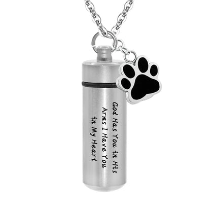 Memorial Pet Paw Keepsake Pendant