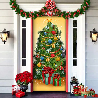 🎉Welcome the arrival of the new year with humor!“🎉  Fabric door covers