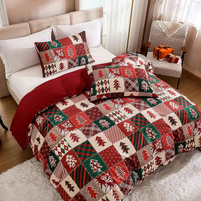 Cozy Christmas Tree Bedding Set 3-piece comforter cover