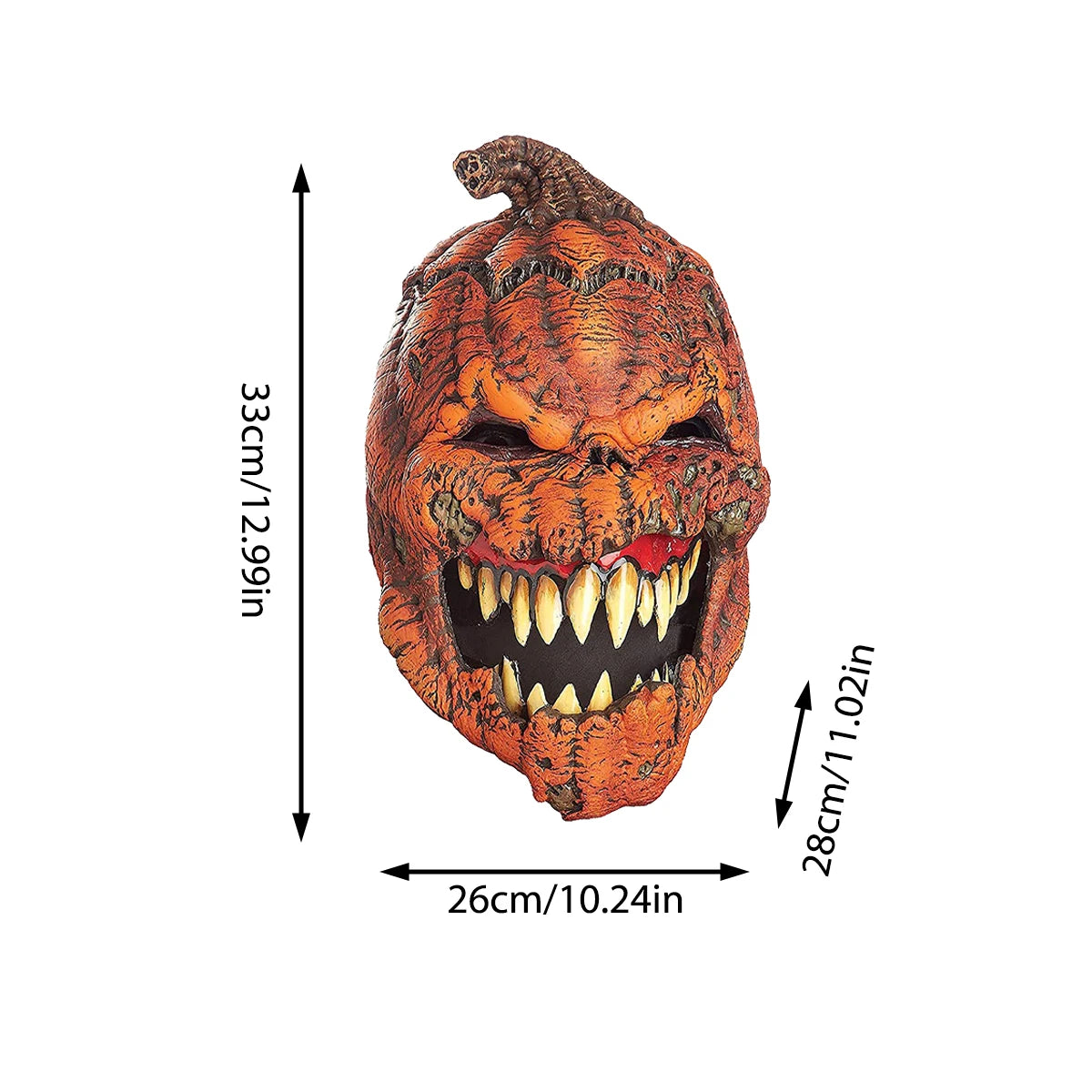 Pumpkin Demon Halloween Mask