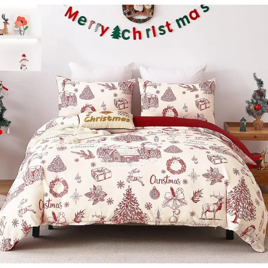 Christmas Duvet 3-piece comforter cover