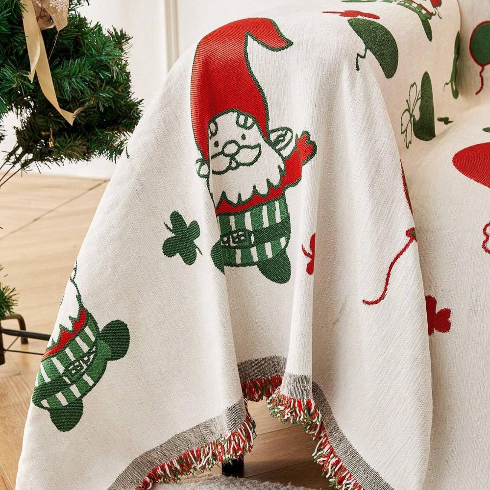 Festive Jolly Gnome Sofa Cover