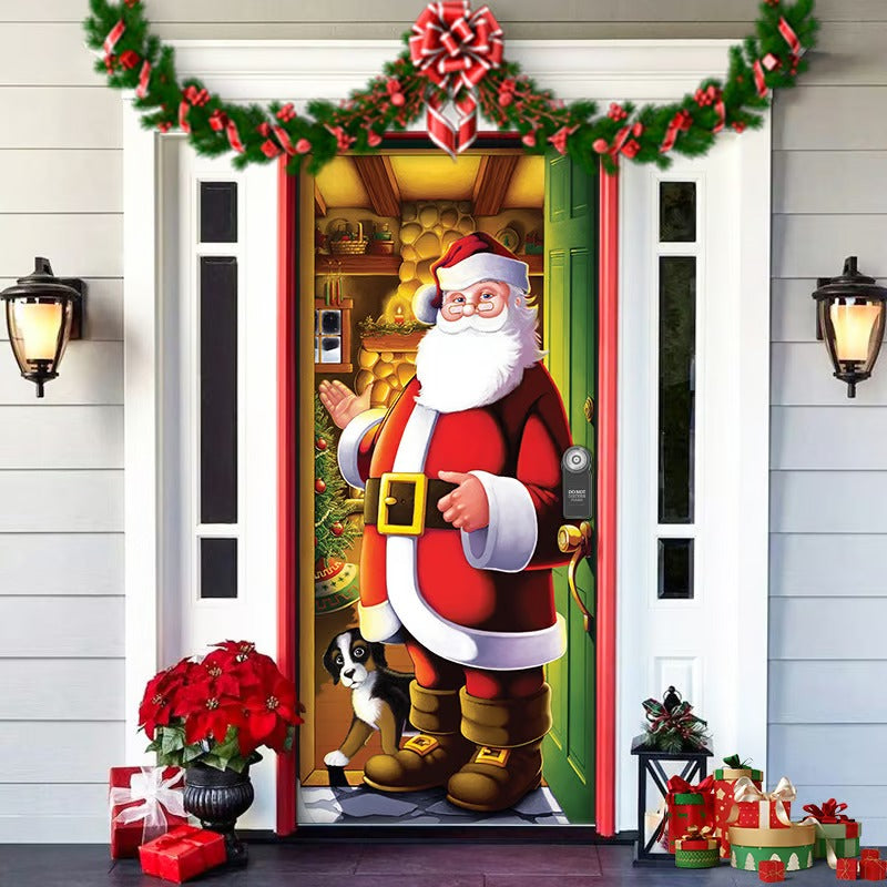 🎉Welcome the arrival of the new year with humor!“🎉  Fabric door covers