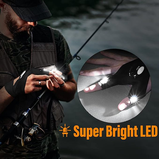 LED Flashlight Gloves for Hands-Free Work